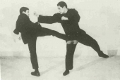 Ted Wong en Bruce Lee in actie